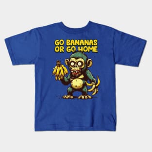 Go Bananas or Go Home Kids T-Shirt